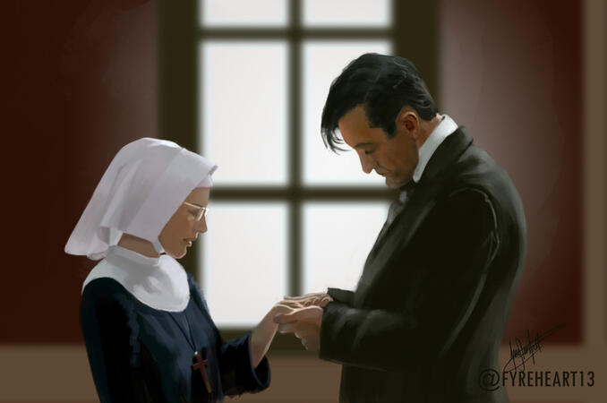 "Would You Like Me To Look At That?" - Call the Midwife Digital Painting