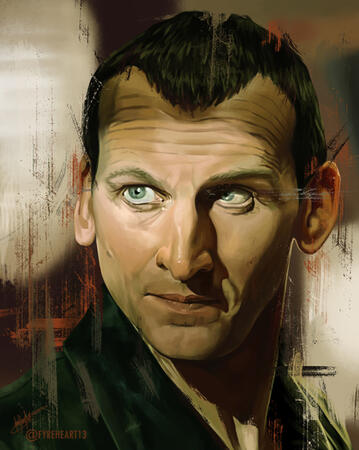 9th Doctor Portrait - Digital Painting
