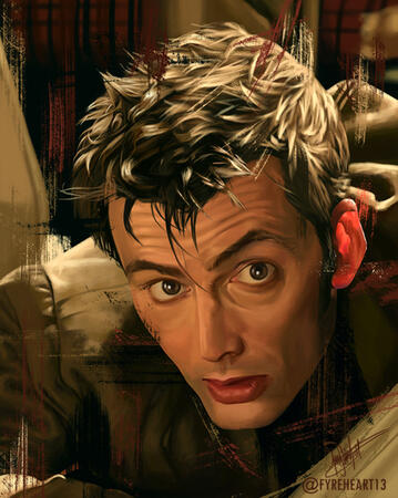10th Doctor Portrait - Digital Painting