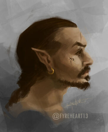 Ja'ek Hollow - Original Character, Digital Sketch