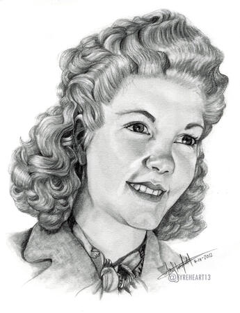Grandma Ruby - Graphite Drawing. Done at Age 22